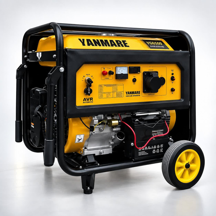 موتور برق ۷.5 کیلووات یانمار بنزینی استارتی چرخدار مدل R15500EW
